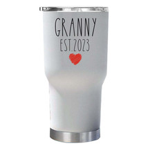 Funny Granny EST 2023 Tumbler 30oz Mothers Day Tumblers Christmas Gift For Mom - £23.84 GBP