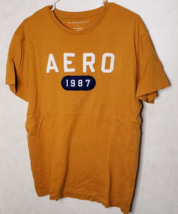 Aeropostale Mens Short Sleeve Large Burnt Orange Cotton T-Shirt - $9.89