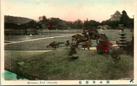 Vtg Postcard 1910s Okayama Japan -  Kōraku-en / Korakuen Park - Unused Tinted - £11.83 GBP