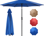  Outdoor Patio Umbrella 9&#39;, Outdoor Table Umbrella with 8 Sturdy Ribs, M... - £64.55 GBP
