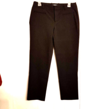 GAP Slim Cropped Pants size 2R Black Pin Stripe Two Way Stretch - £15.52 GBP