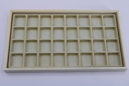 Rectangle Jewelry Display Tray 32 Section Insert 1.5 X 1.625 Each Pre Owned - $4.99