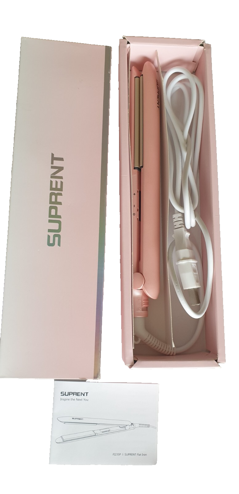 Suprent FI235P Hair Straightener 1&quot; Flat Iron Electric Adjustable Temper... - $21.99