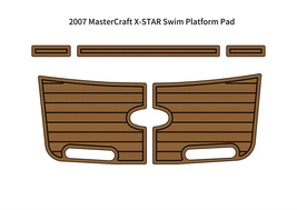 2007 MasterCraft X-STAR Swim Platform Pad Boat EVA Faux Foam Teak Deck Floor Mat - £230.69 GBP