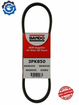 3PK850 New BANDO Serpentine Belt for 2016-2019 Chevy Volt 1.5L - $15.85