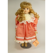 Kingstate the Dollcrafter &quot;FRANCES&quot; Porcelain Doll on stand 16 inches ta... - £22.78 GBP