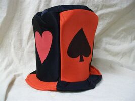 Red Black Playing Card Suit Top Hat Casino Dealer Poker King of Hearts A... - $12.41 CAD