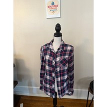 Beach Lunch Lounge Soft Flannel Shirt Size M - $409.73 MXN