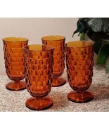 Vintage Colony or Indiana Whitehall Amber Parfait Glasses Set of 4 - $20.00