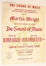 Vintage Sound Of Music Sheet Music 1959 Rodgers and Hammerstein - £3.88 GBP