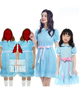 The Shining Grady Twins Blue Girl Kids Lolita Dress Cosplay Costume Hall... - £20.33 GBP