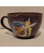 Disney Store TINKERBELL Pirate Ship Purple Large Coffee Mug Wide Mouth - $13.06