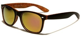 New Wood Plastic Frame Wayfarer Frame Lens Sunglasses Retro Quality Yellow - £6.12 GBP