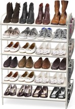 Simple Houseware 6-Tier Shoe Rack Storage Organizer W/Side Hanging Bag, ... - $42.92