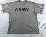 Vinatge US Army Shirt T Shirt Mens Extra Large Heather Grey Army Graphic - $23.12