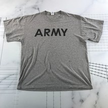 Vinatge US Army Shirt T Shirt Mens Extra Large Heather Grey Army Graphic - £18.19 GBP