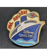 Disney Cruise Line McDonald&#39;s - ALL Aboard! - Enamel Hat Lapel Pin - $9.89