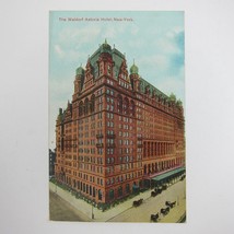 Postcard New York City Waldorf Astoria Hotel Building Antique UNPOSTED RARE - £11.87 GBP