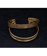Lot Of 2 Vintage Brass Copper &amp; Silver Cuff Bracelets Western Americana - £28.01 GBP