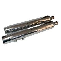 Harley Davidson OEM Chrome Touring Mufflers 65538-95A / 65539-95A Lightl... - £71.92 GBP