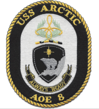 5&quot; Navy Uss Arctic City AOE-8 Embroidered Patch - £23.42 GBP