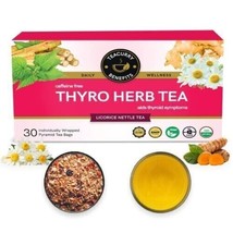 Thyroid Tea Bags - 30 Tea Bags, 1 Month Pack Helps with Thyroid Support - £19.72 GBP