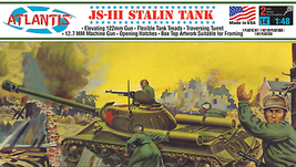 Russian JS-III Stalin Tank 1:48 Model Kit Atlantis Models A303 MADE IN USA - £19.46 GBP
