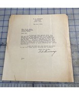 Vintage Letter Orange Texas 1929 Signed County Clerk W.A. Gunning Political - $394.04 MXN