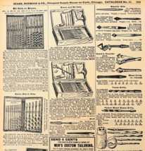 1969 Drill Bit Sets 1901 Repro Advertisement Sears Tools &amp; Hardware DWU16K - $28.07 CAD