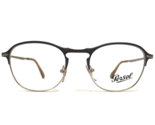 Persol Eyeglasses Frames 7007-V 1071 Polished Gray Round Full Rim 49-19-145 - £55.18 GBP