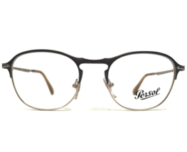 Persol Eyeglasses Frames 7007-V 1071 Polished Gray Round Full Rim 49-19-145 - £55.13 GBP