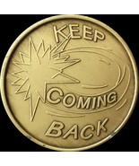 Keep Coming Back Swoosh Serenity Prayer Bronze Recovery Medallion Coin A... - $6.15