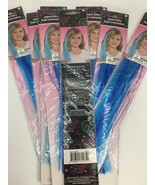 Blue Aqua Fairy Tinsel Hair Extensions 18 Packs One Time Use Novelty Cos... - $281.21 MXN