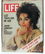 Elizabeth Taylor at 40 Life Magazine, February 25, 1972 Sapporo, Cole Po... - £5.42 GBP