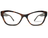 Versace Eyeglasses Frames MOD.3180 944 Brown Tortoise Gold Logos 51-16-140 - £110.29 GBP