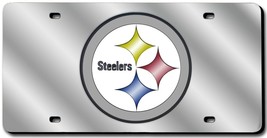 Pittsburgh Steelers License Plate Laser Cut Silver - $1,489.99 MXN