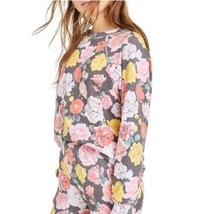 Wildfox Queens Garden Floral Print XS Crew Black Pink Sweatshirt Women EUC - £26.99 GBP