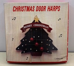 NOS Christmas Tree Door Harp 3 Note New In Box 9”x8.5” Wood Balls No Damage - £19.46 GBP