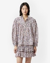 Isabel Marant Etoile Women&#39;s Salika Floral Printed Cotton Blouse Tunic Top M 36 - £113.35 GBP