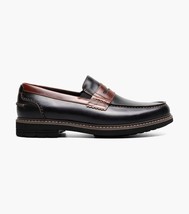 Nunn Bush Odin II Moc Toe Penny Loafer Shoes Black Multi 85154-009 image 3