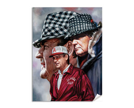 Bear Bryant Alabama Crimson Tide NCAA College Football Head Coach Art Pr... - $24.99+