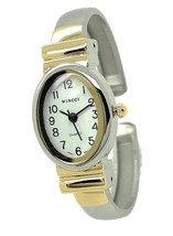 Ladies Small Oval Case Metal Bangle Cuff Fashion Dial - £71.71 GBP