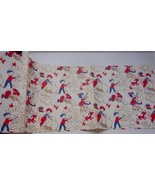 Vintage Child’s Birthday Zoo Wrapping Paper Small Piece 10”x 30” - £1.49 GBP