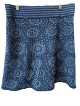 Akini Womens Medium Black Wool Blend Knit Skirt Floral Festival WhimsyGo... - $309.85 MXN