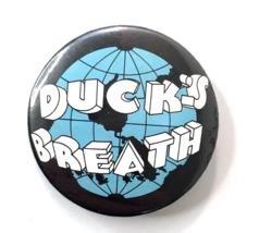 Vintage Duck&#39;s Breath Mystery Theatre Minnesota Button Pin 1.75&quot; Radio C... - £23.98 GBP
