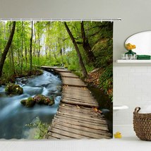 High Quality Washable Shower Curtain Natural SceneryShower Curtain Bathroom - £18.43 GBP+