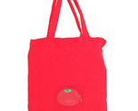 Bey Berk Red Tomato Re-usable Foldable Bag Recycled Leather/Nylon - $19.75