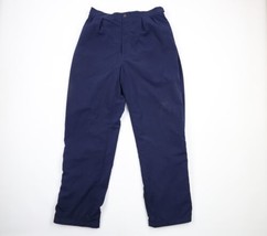 Vintage 90s Streetwear Mens Large Distressed Goretex Waterproof Pants Navy Blue - £46.70 GBP
