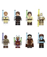 Star Wars Tales of the Jedi Ahsoka Dooku Aayla Obi-Wan Anakin 8pcs Minifigures - $18.49