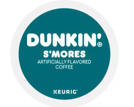 DUNKIN&#39; DONUTS COFFEE SMORES KCUPS 22CT - £18.97 GBP